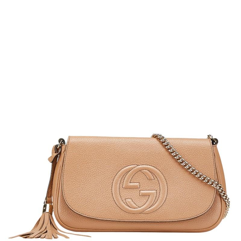 GUCCI（グッチ） インターロッキングG ソーホー 斜め掛け チェーン 