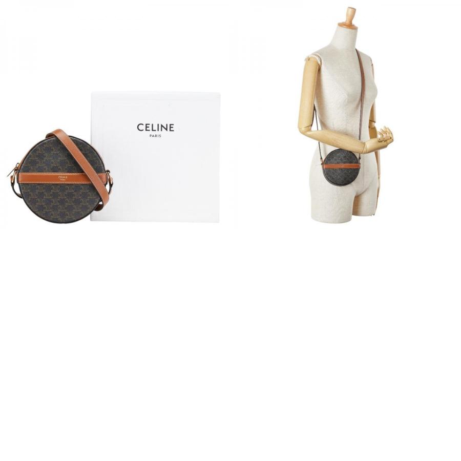 CELINE（セリーヌ） トリオンフ ラウンドパース 斜め掛け ショルダー