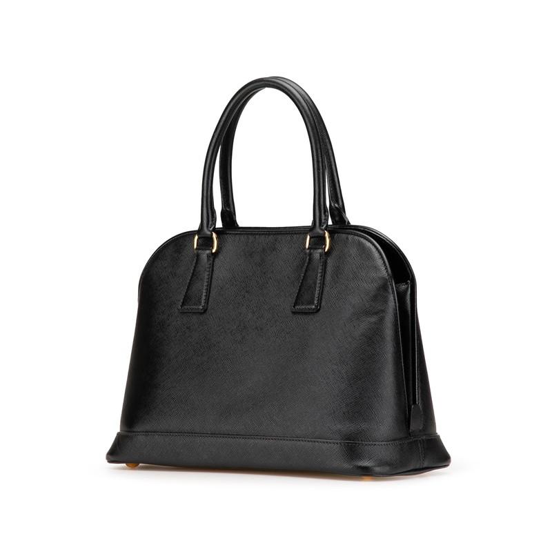 美品 プラダ ハンドバッグ 三角ロゴ 鍵付き 南京錠 ナイロン レザー ネイビー 美品 プラダ ハンドバッグ 三角ロゴ 鍵付き 南京錠 ナイロン