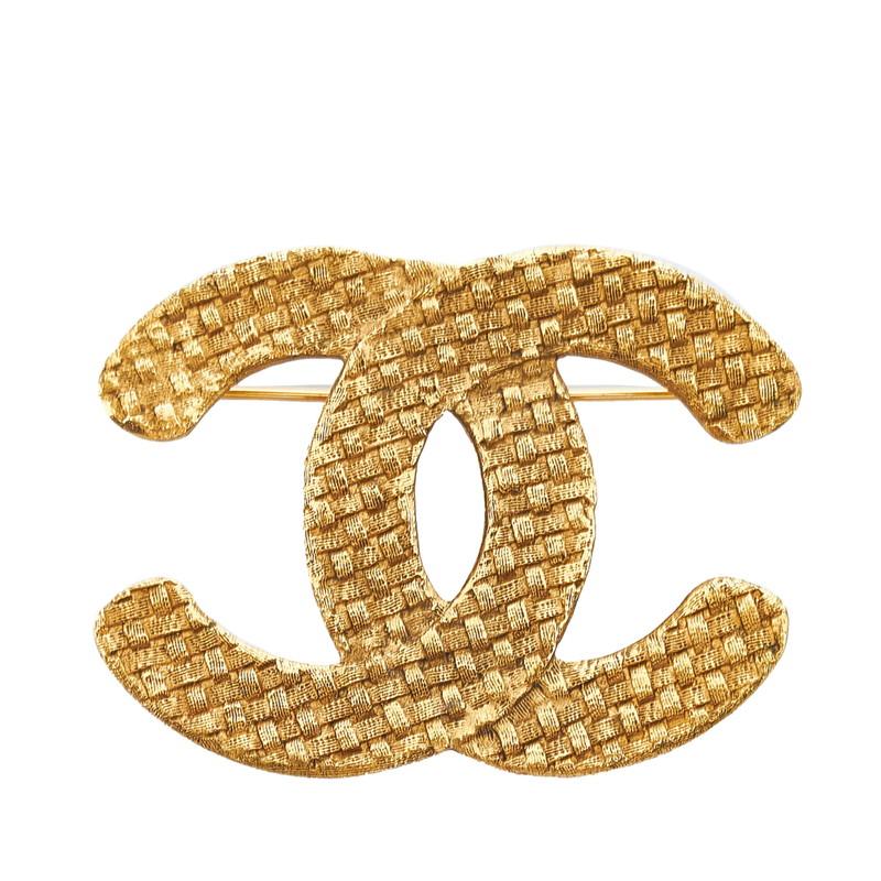 CHANEL（シャネル） ヴィンテージ ココマーク 編み込み ブローチ
