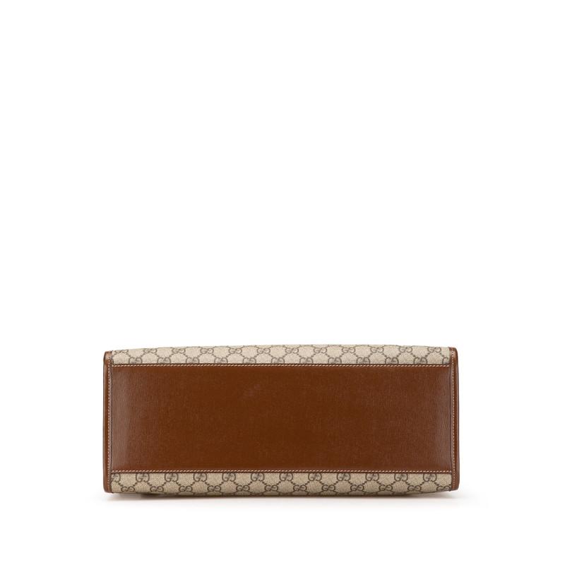 グッチ GGスプリーム インターロッキングG ミディアム トートバッグ ショルダーバッグ 2WAY 674148 ベージュ ブラウン GUCCI 【中古】 | GUCCI | 02
