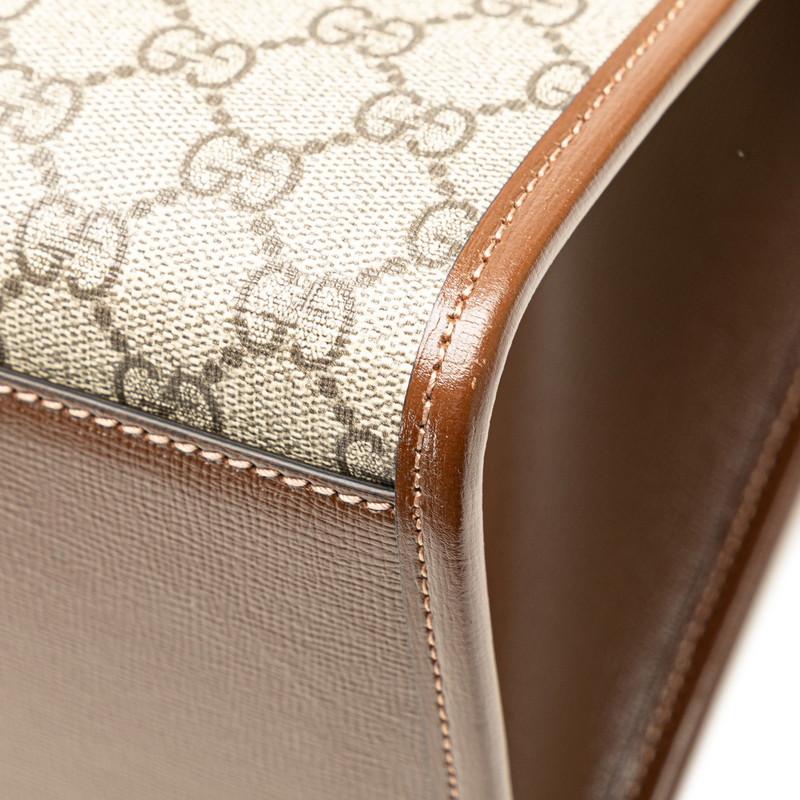 グッチ GGスプリーム インターロッキングG ミディアム トートバッグ ショルダーバッグ 2WAY 674148 ベージュ ブラウン GUCCI 【中古】 | GUCCI | 04