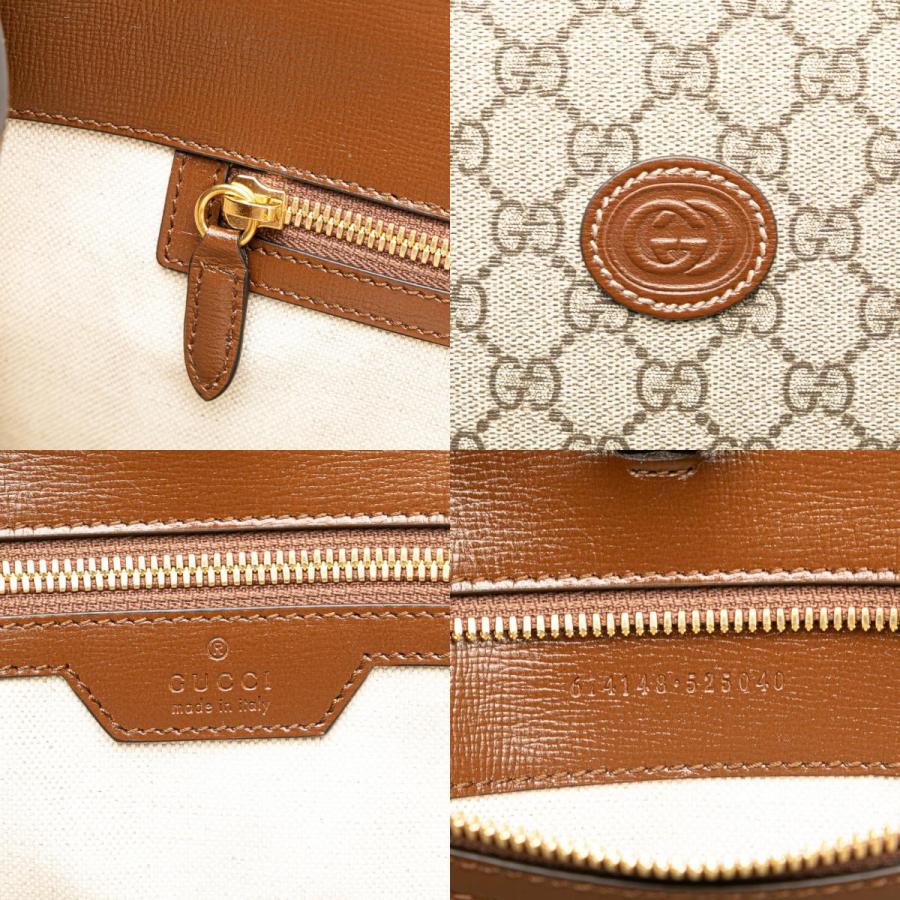 グッチ GGスプリーム インターロッキングG ミディアム トートバッグ ショルダーバッグ 2WAY 674148 ベージュ ブラウン GUCCI 【中古】 | GUCCI | 08
