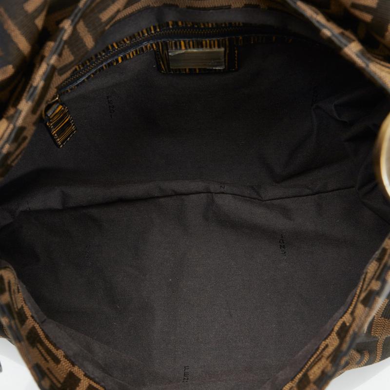 【美品】 Fendi フェンディ Zucca ズッカ ショルダーバッグ 8BR436 ブラウン / キャンバス、レザー FENDI（フェンディ） ショルダーバッグ ズッカ PVCコーティング