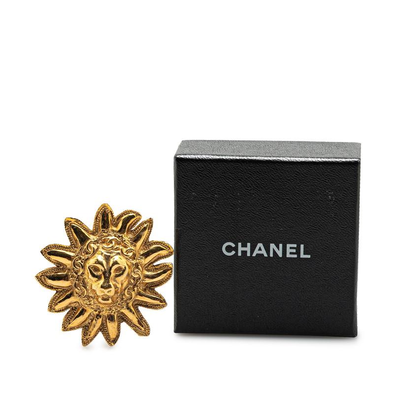 CHANEL シャネル ヴィンテージ ライオン サン モチーフ ブローチ
