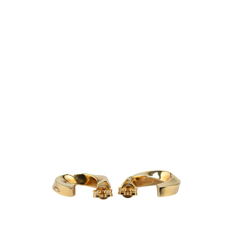 TIFFANY&Co. ティファニー ナイフエッジ フープピアス ゴールド