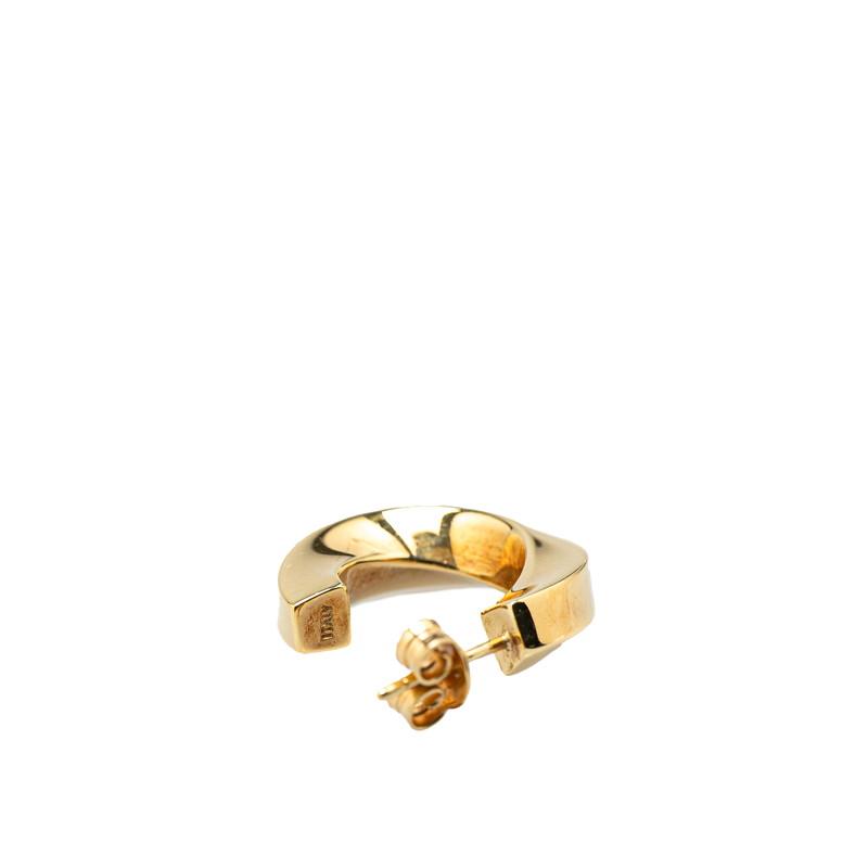 TIFFANY&Co. ティファニー ナイフエッジ フープピアス ゴールド