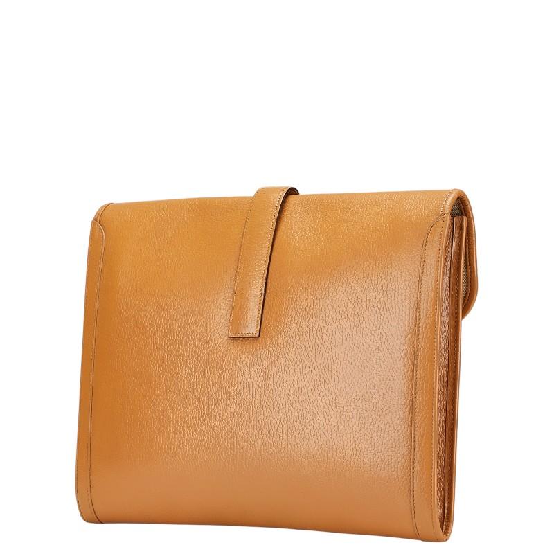 HERMES（エルメス） ジジェGM セカンドバッグ クラッチバッグ ブラウン