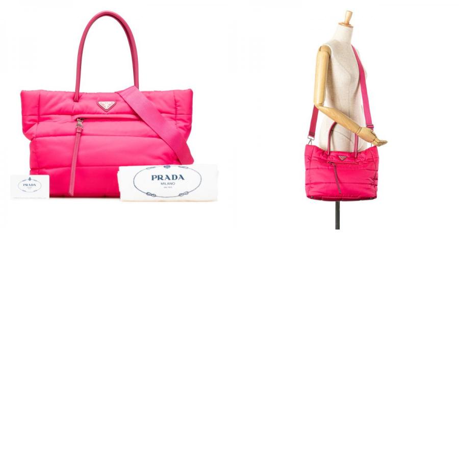 PRADA プラダ トートバッグ BN2766 テスート ボンバートート ピンク