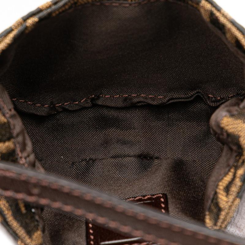 FENDI（フェンディ） ズッカ ミニ クロワッサン ハンドバッグ ポーチ