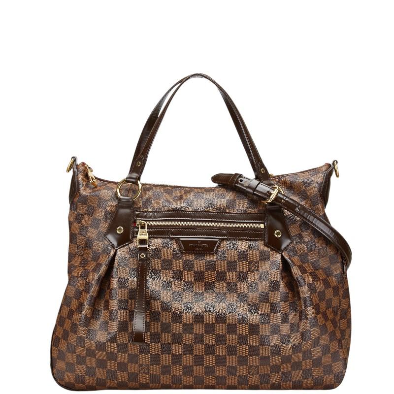 ルイ ヴィトン ダミエ イーヴォラGM ハンドバッグ ショルダーバッグ 2WAY N41132 ブラウン PVC レザー レディース LOUIS VUITTON【中古】 LOUIS VUITTON（ルイ・ヴィトン） ルイ ヴィトン ダミエ イーヴォラGM