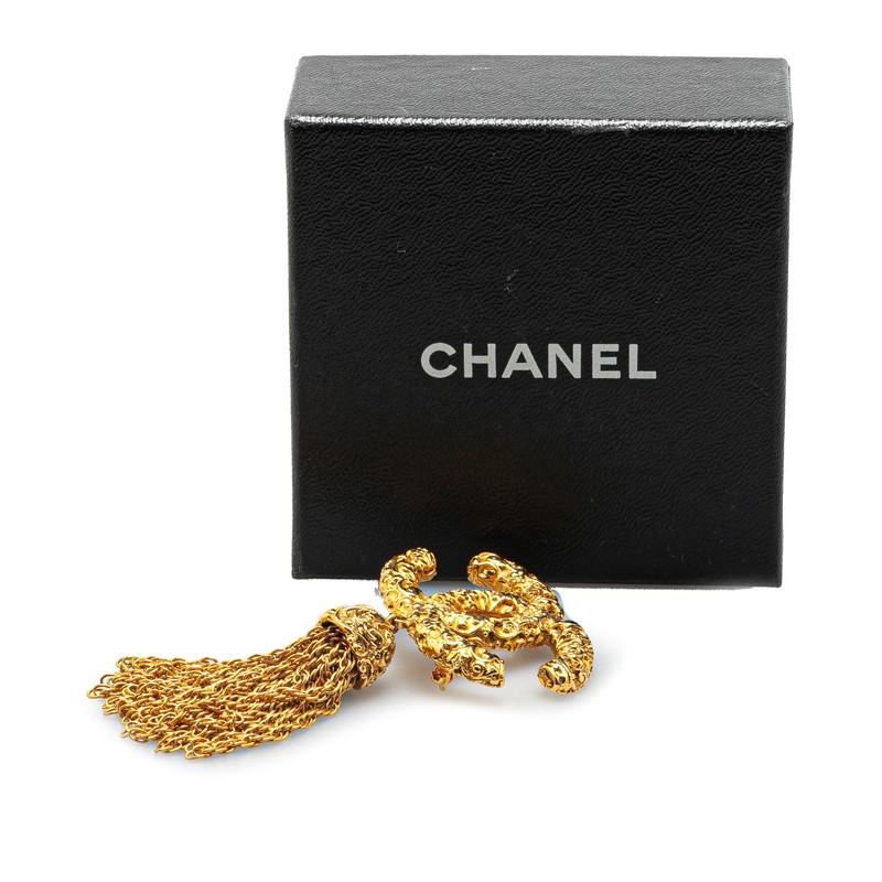CHANEL シャネル ヴィンテージ ココマーク ヨウガン 溶岩 タッセル 