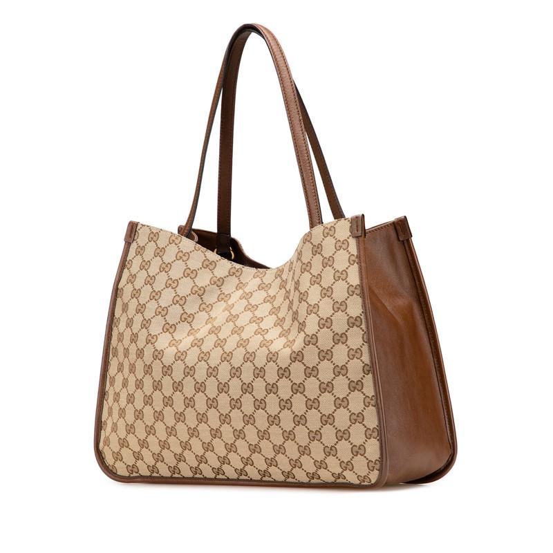 GUCCI グッチ GGキャンバス ホースビット トートバッグ ハンドバッグ  