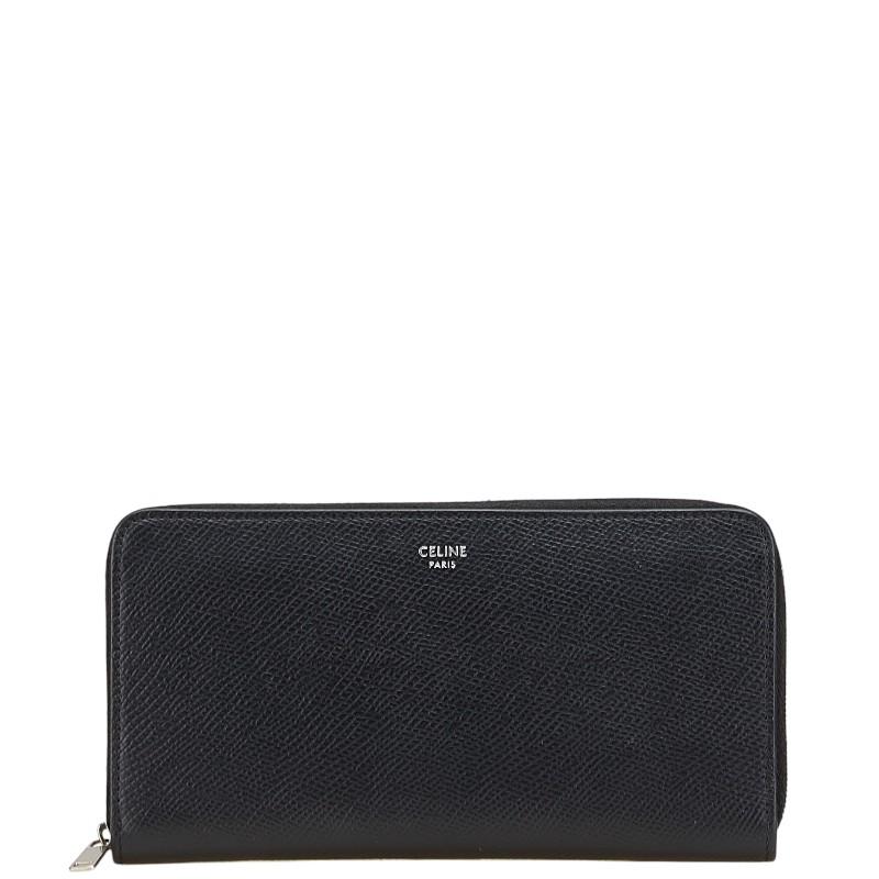 CELINE ラウンドファスナー レザー 長財布 ブラック レディース セリーヌ【中古】4-0314G◎ 質屋かんてい局オンラインショップ / 小牧店 セリーヌ Celine ラウンド