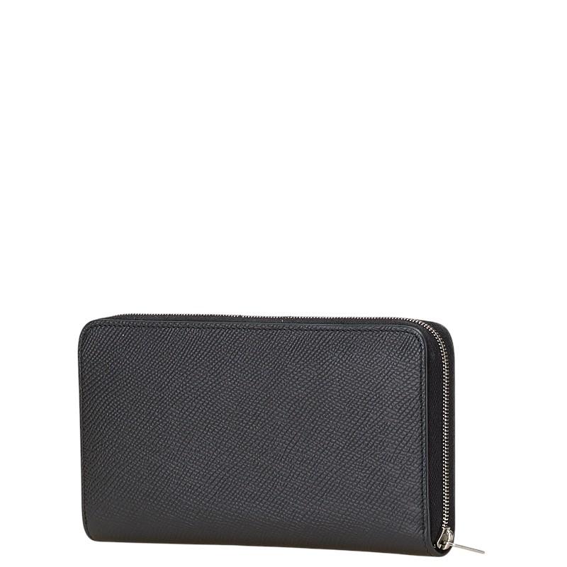 CELINE ラウンドファスナー レザー 長財布 ブラック レディース セリーヌ【中古】4-0314G◎ CELINE セリーヌ ラウンドファスナー 長財布（小銭入れあり） レザー
