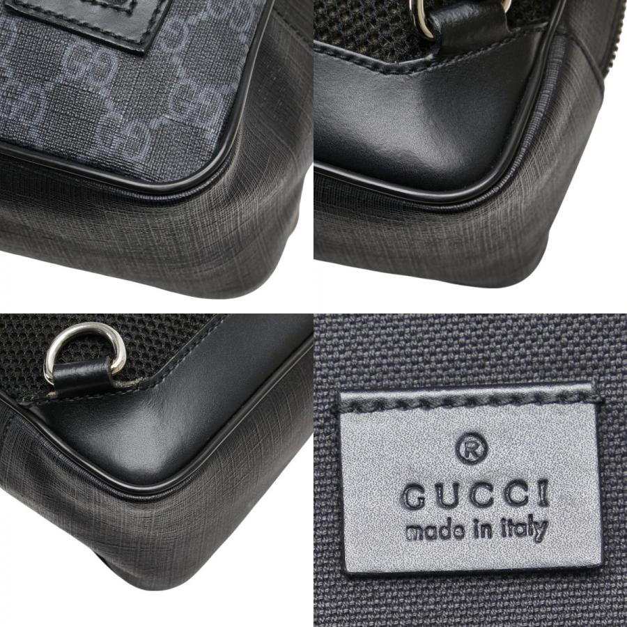 GUCCI GGスプリームボディバッグ ブラック 美品 正規品 GUCCI（グッチ） ボディバッグ 792094 FADJM メンズ GGスプリーム