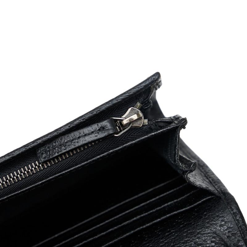 GUCCI グッチ GGキャンバス チェーン 二つ折り 長財布 170426 黒 GUCCI グッチ GGキャンバス チェーン 二つ折り 長財布 170426 黒