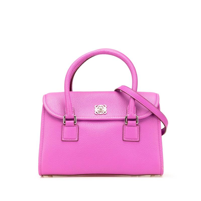 LOEWE パープルレザー ハンドバッグ 【公式通販】