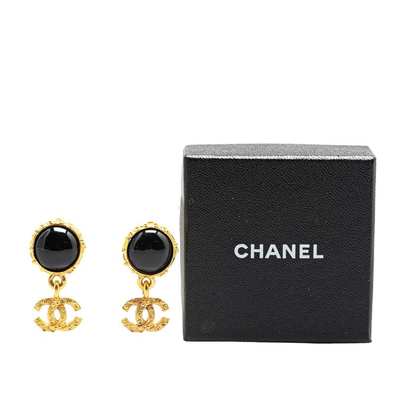 CHANEL ビンテージ　キュロット　ゴールドココマークボタン　38 ブラック CHANEL ビンテージキュロットゴールドココマークボタン38 ブラック