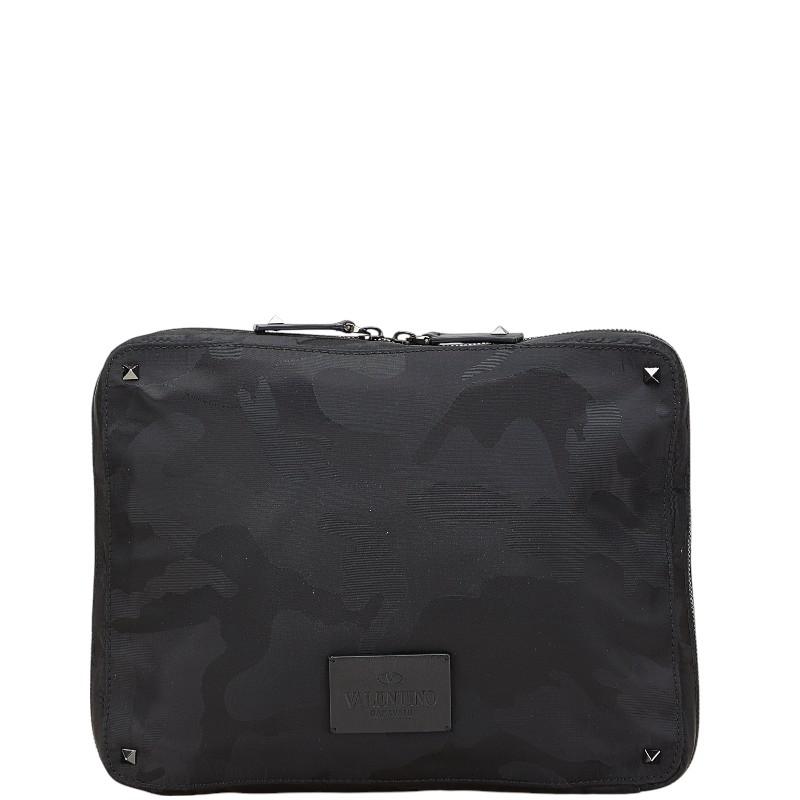 VALENTINO ヴァレンティノ ロックスタッズ カモ柄 クラッチ