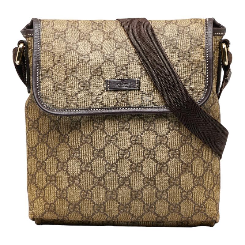 グッチ GUCCI GGスプリーム 223666 ブラウン バッグ ショルダーバッグ レディース【中古】 GUCCI（グッチ） GGスプリーム 斜め掛け ショルダーバッグ 223666