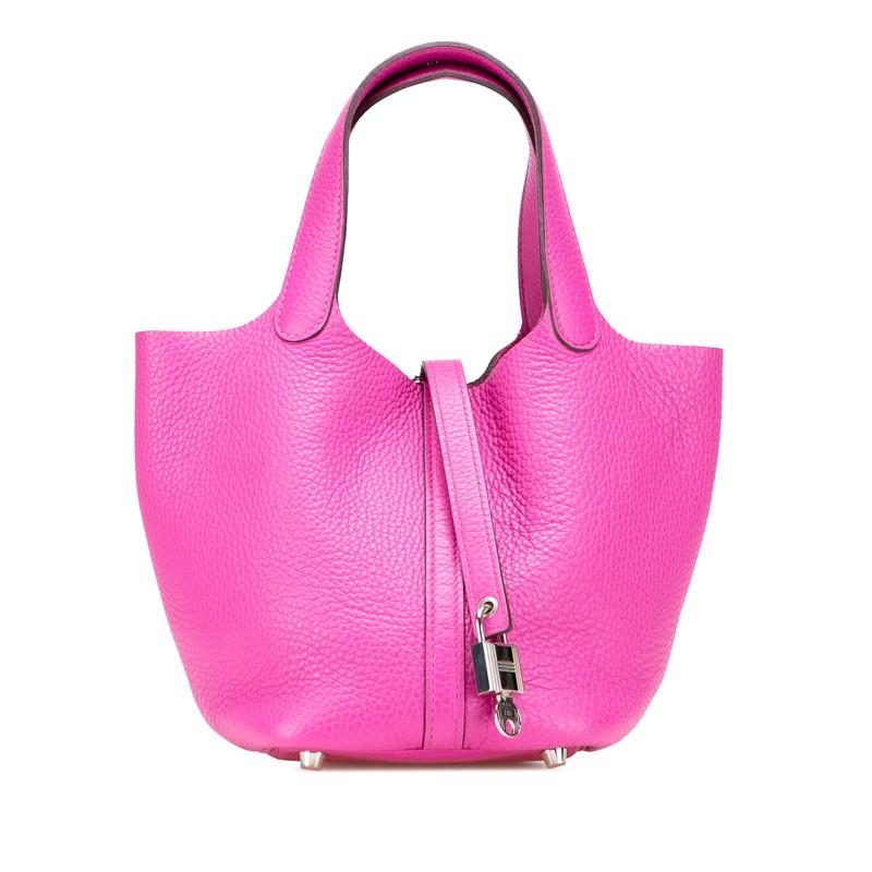 HERMES　美品　ピコタンロック18PMハンドバッグ　トリヨン　ローズ　ピンク 楽天市場】エルメス ピコタンロックモノクローム18/PM