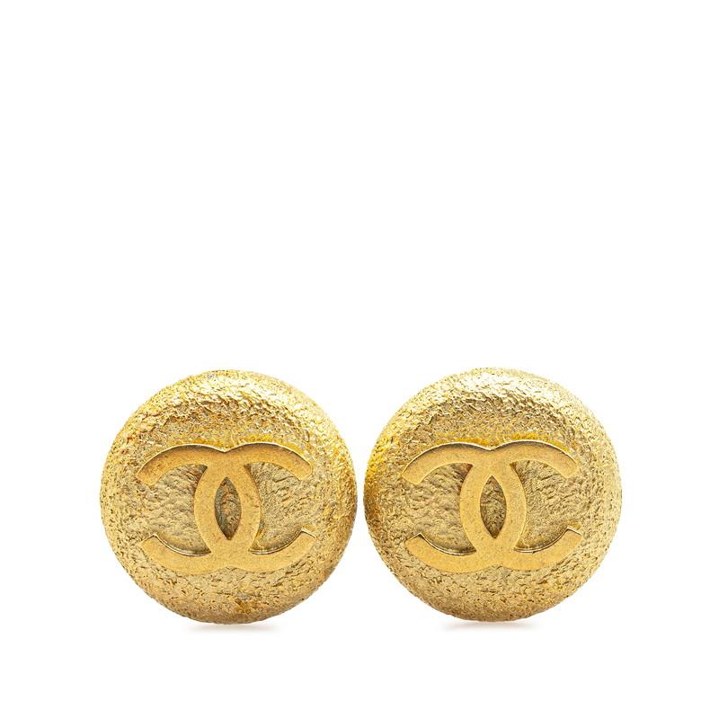 極美品☆CHANEL シャネル ココマーク イヤリング☆ヴィンテージ☆ゴールド系 CHANEL シャネル イヤリング ヴィンテージ ココマーク 2389 GP