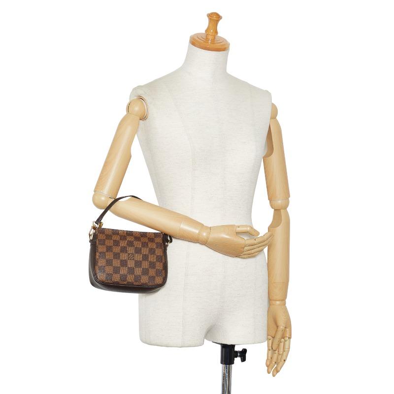 正規品 ルイヴィトン ダミエ トゥルース メイクアップポーチ ミニバック ♡美品 LOUIS VUITTON（ルイ・ヴィトン） ルイ ヴィトン ダミエ トゥルース