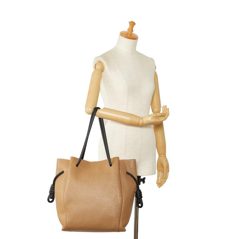 激レア！美品✨LOEWE トートバッグ アナグラム フラメンコノット ベージュ系 LOEWE（ロエベ） アナグラム フラメンコ ノット トートバッグ