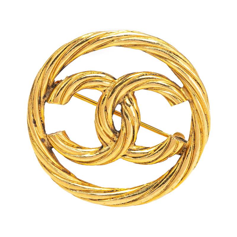 CHANEL（シャネル） ココマーク ラウンド サークル ブローチ ゴールド 