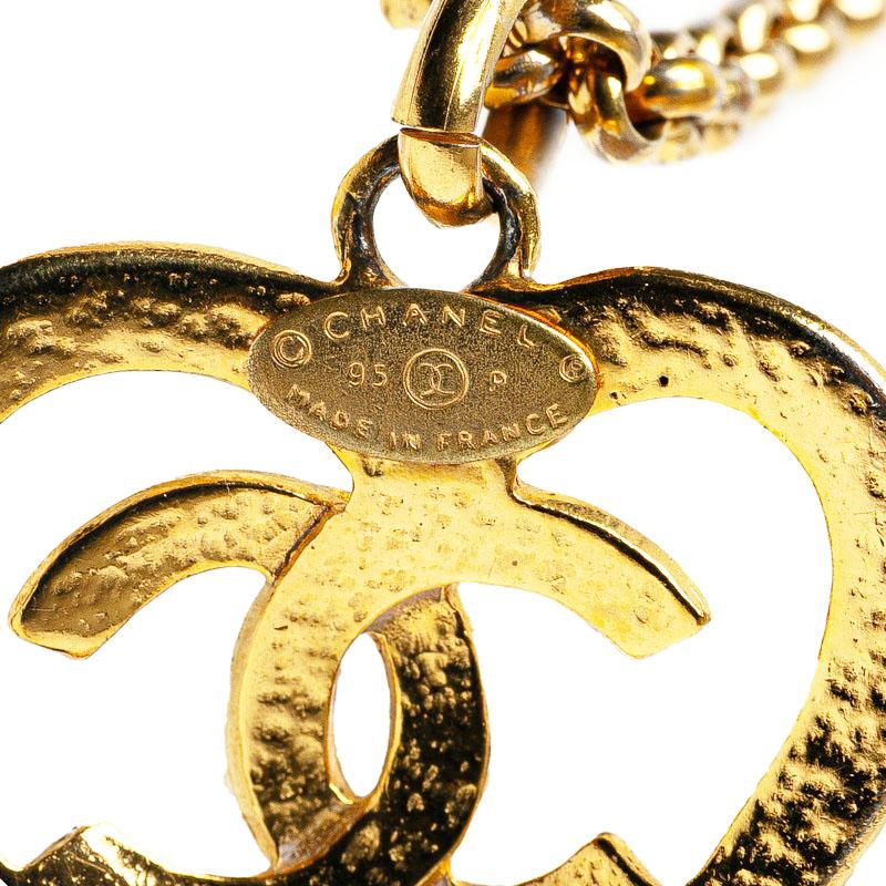 CHANEL（シャネル） ハート モチーフ ココマーク チェーン ペンダント