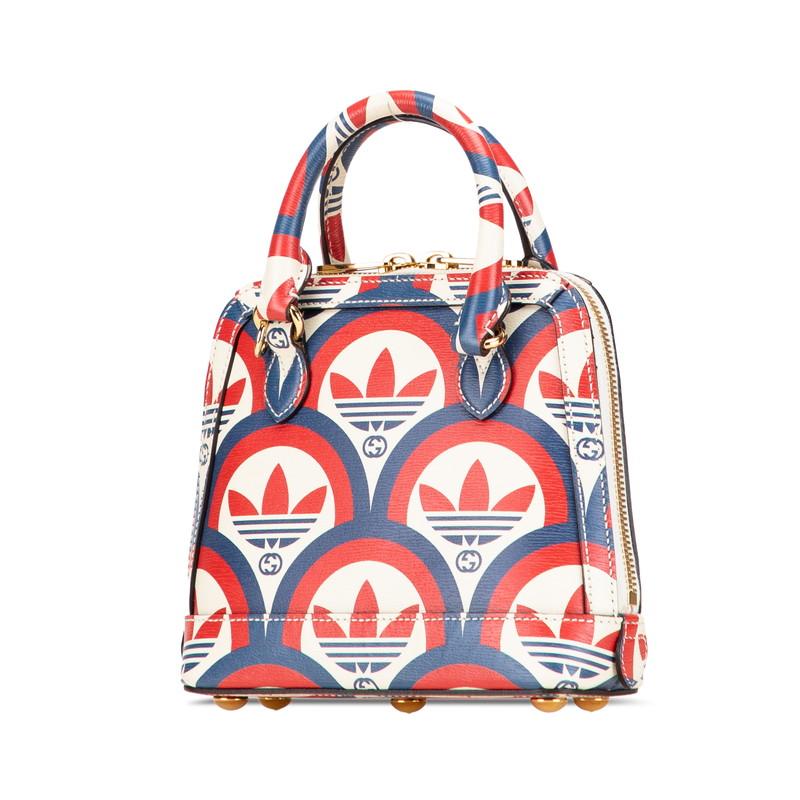 グッチ × アディダス ホースビット 1955 ハンドバッグ ショルダーバッグ 2WAY 677212 ホワイト レッド ブルー GUCCI × adidas 【中古】 GUCCI（グッチ） × アディダス ホースビット 1955 ハンドバッグ