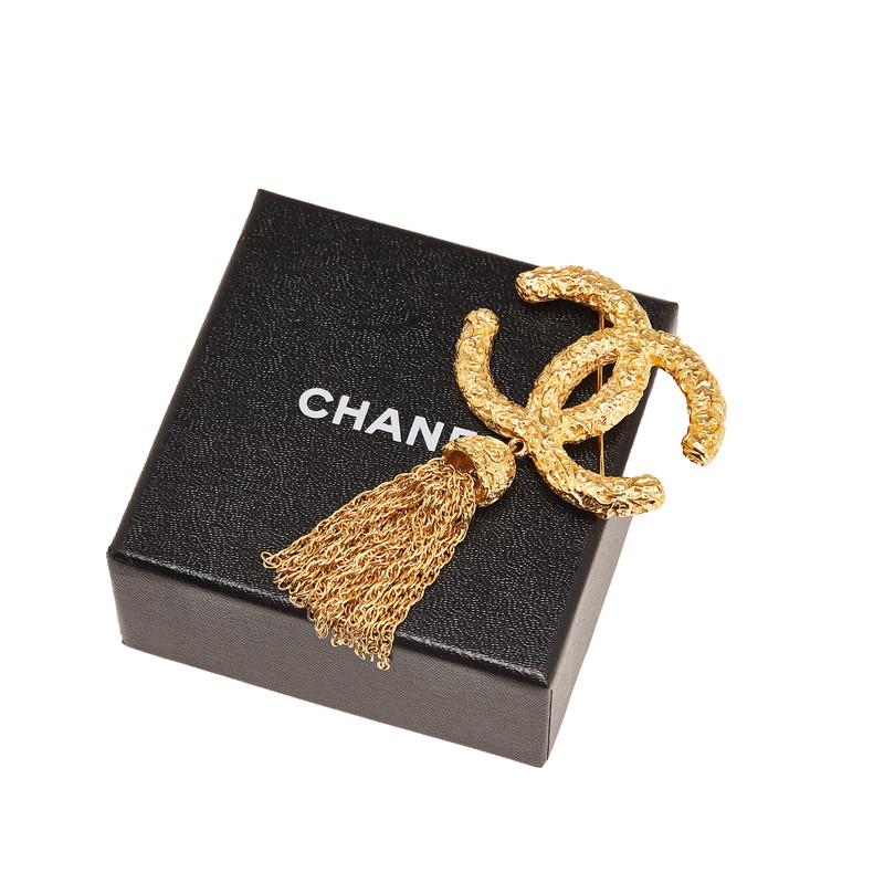CHANEL（シャネル） ヴィンテージ ココマーク ヨウガン 溶岩 フリンジ 