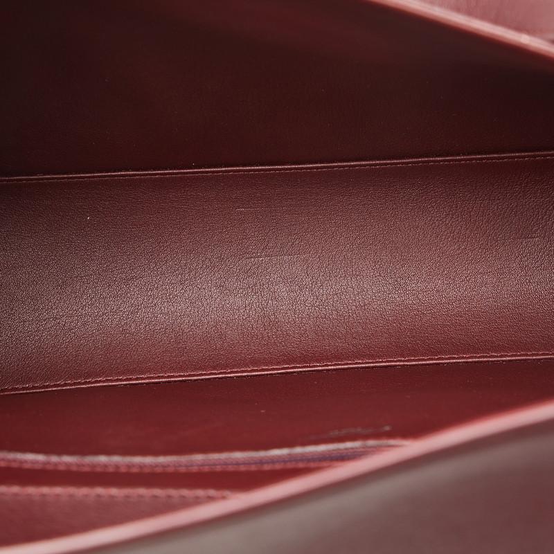 美品 カルティエ カボション ハンドバッグ マストライン チャーム レザー 黒 Cartier カルティエ カボション マストラインチャーム