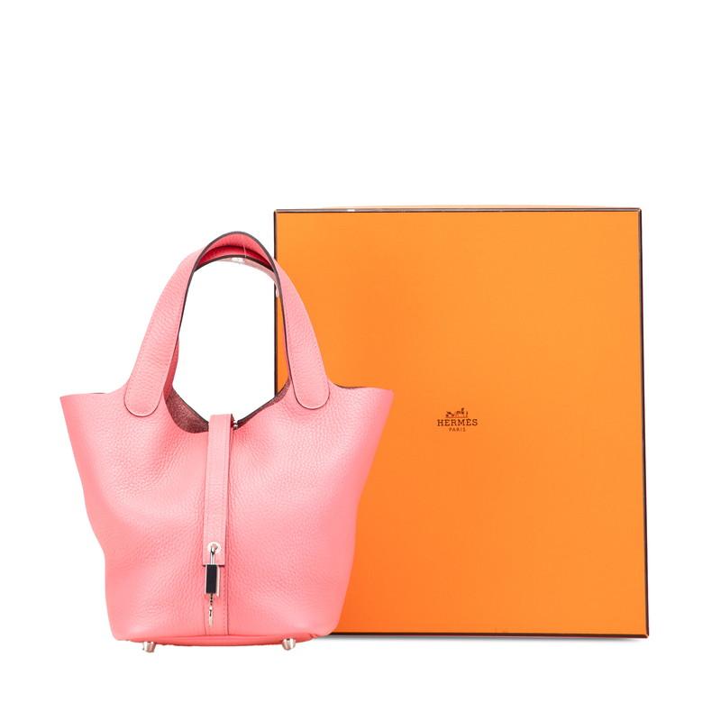 HERMES（エルメス） ピコタンロックPM ハンドバッグ ローズアザレ