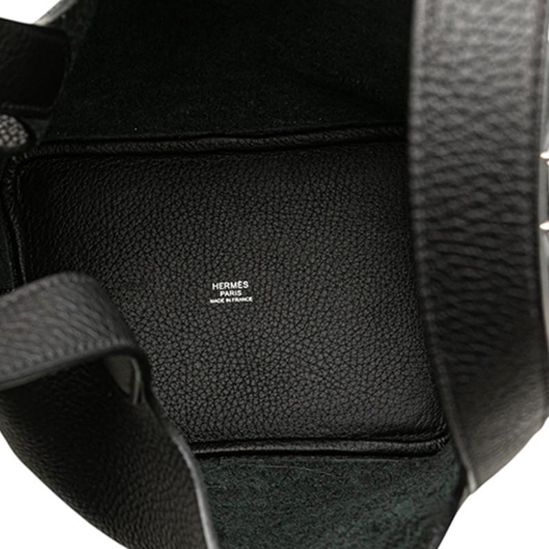 【SO BLACK】 エルメス ピコタンロック MM モノクローム ハンドバッグ エルメス ピコタンロック モノクローム PMサイズ ソーブラック (HERMES
