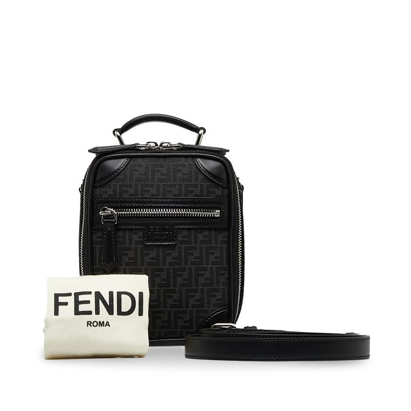 FENDI フェンディ ズッキーノ トラベルミニバッグ ハンドバッグ  