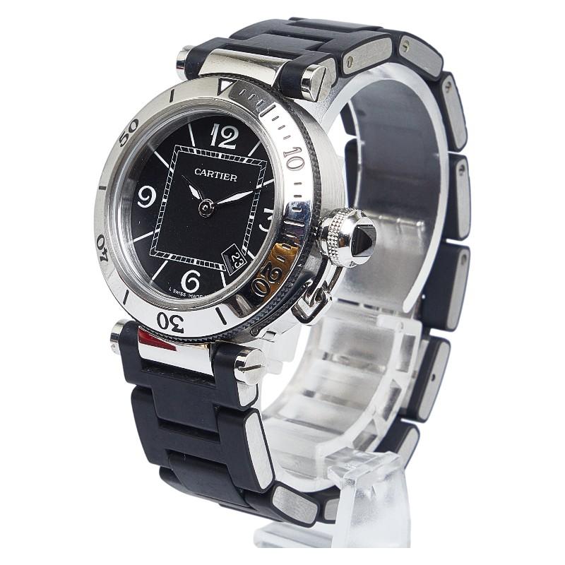 カルティエ パシャ シータイマー レディース クォーツ W3140003 PASHA DE CARTIER カルティエ W3140003 パシャ シータイマー 33MM