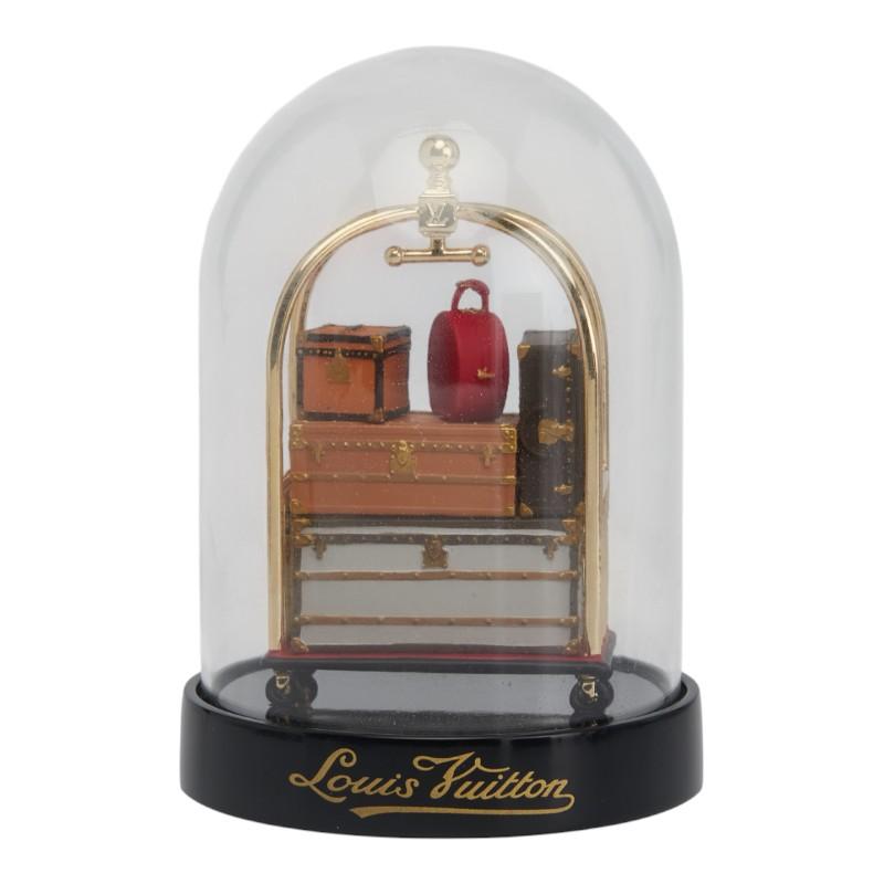 ルイ ヴィトン トランク ホテルトロリー 2011年 VIP限定 ノベルティ オブジェ グラスドーム M99407 クリア LOUIS VUITTON 【中古】 LOUIS VUITTON（ルイ・ヴィトン） ルイ ヴィトン トランク ホテル