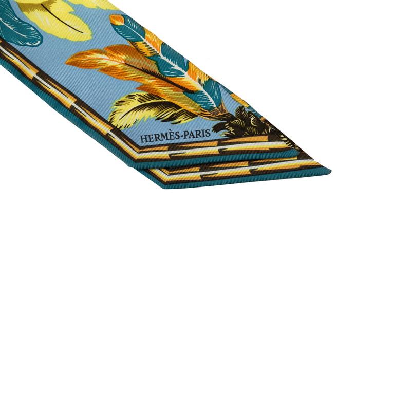 Hermes シルクスカーフ ブラジルデザイン エルメス カレ90 BRAZIL ブラジル スカーフ シルク ブルー