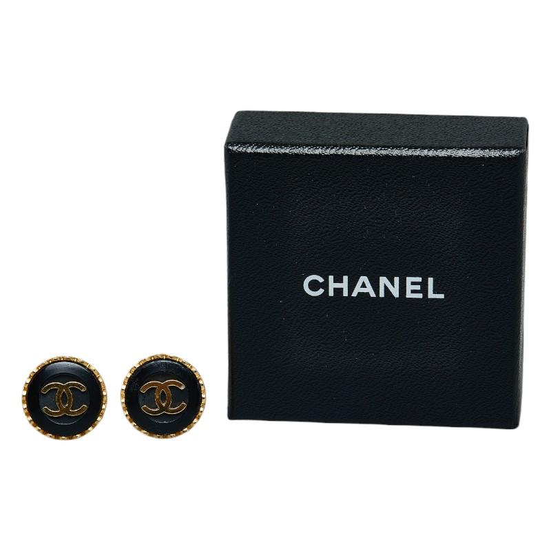 シャネル ココマーク イヤリング ゴールド ブラック メッキ レディース CHANEL 【中古】｜ginzaparis2｜05