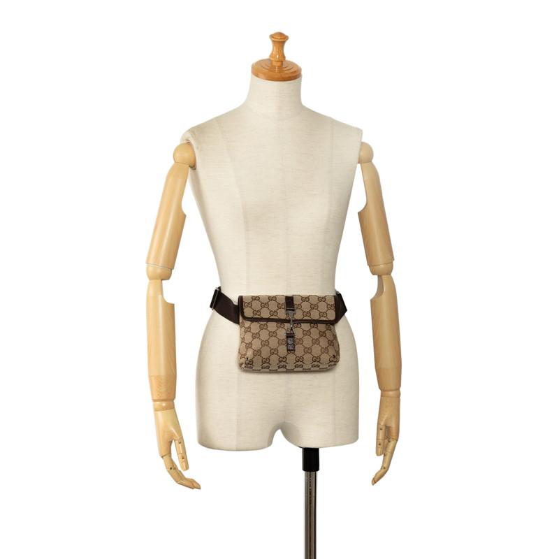 GUCCI GGキャンバス ボディバッグ ベージュ GUCCI（グッチ） GGキャンバス ウエストバッグ ボディバッグ 92543