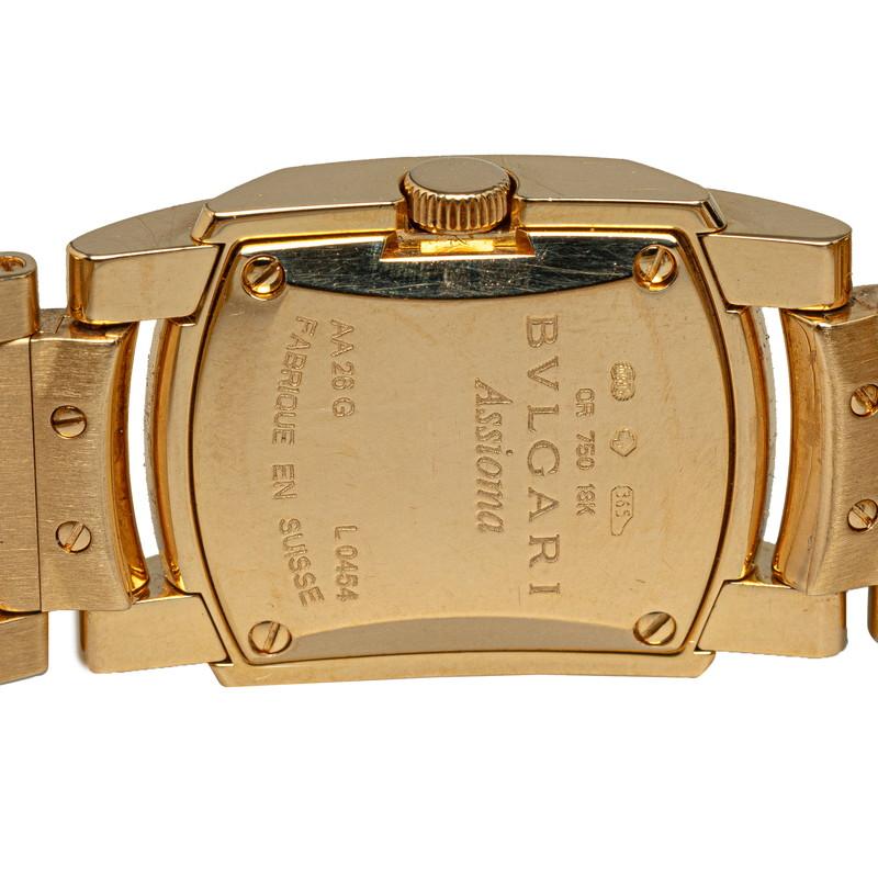 BVLGARI ブルガリ アショーマ 腕時計 AA26G クオーツ ホワイト文字盤