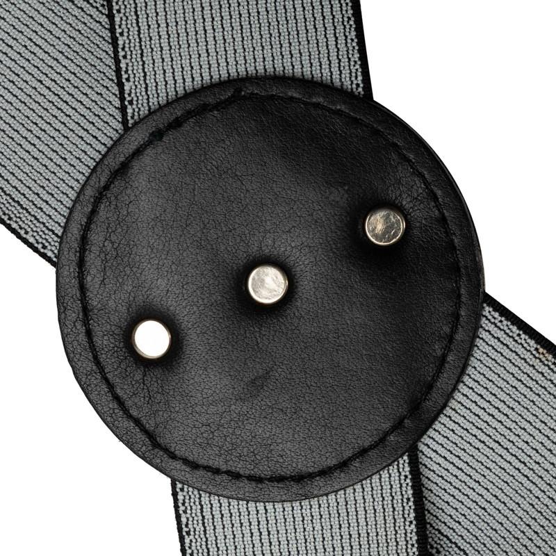 ヴェルサーチェ メデューサモチーフ 総柄 サスペンダー ズボン吊り