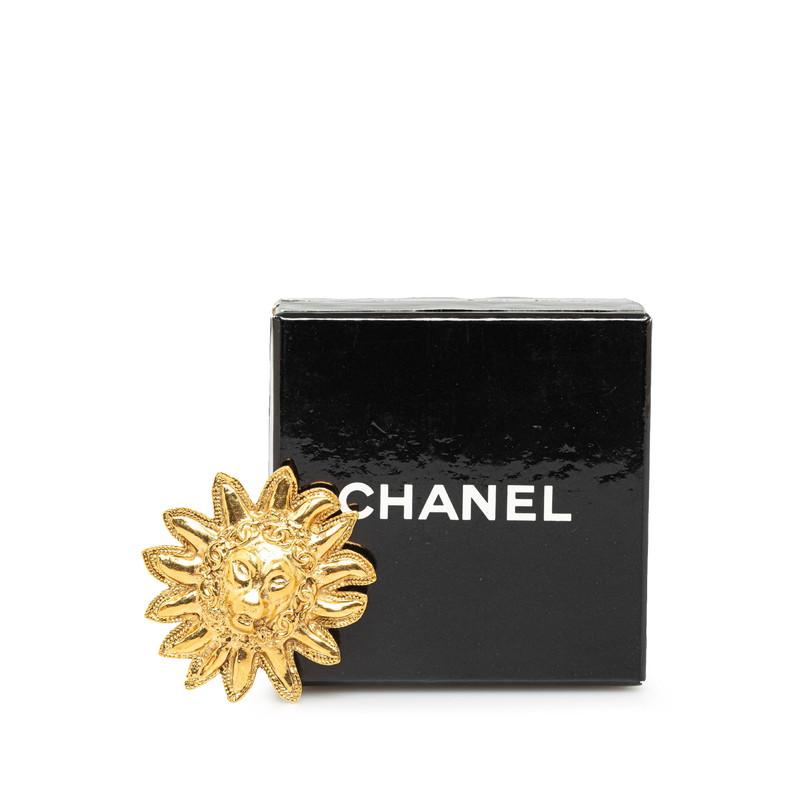 CHANEL シャネル ライオン サン 太陽 モチーフ ブローチ CHANEL シャネル ライオン サン 太陽 モチーフ ブローチ