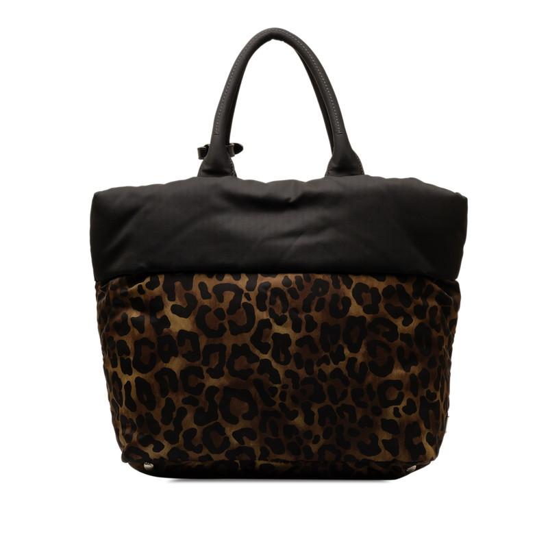 PRADA プラダ 三角ロゴプレート リバーシブル レオパード ヒョウ PRADA プラダ 三角ロゴプレート リバーシブル レオパード ヒョウ