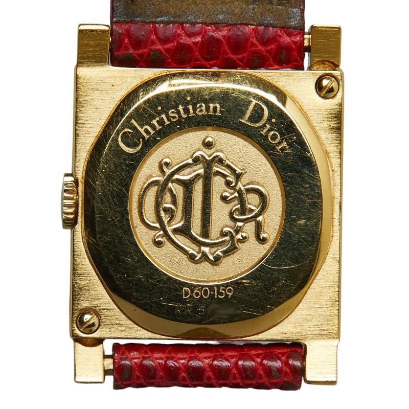 ✨Dior✨ディオール✨CD✨D60-159✨ゴールド文字盤✨クォーツ✨腕時計✨ ディオール ラ パリジェンヌ 腕時計 D60-159 クオーツ ゴールド文字盤