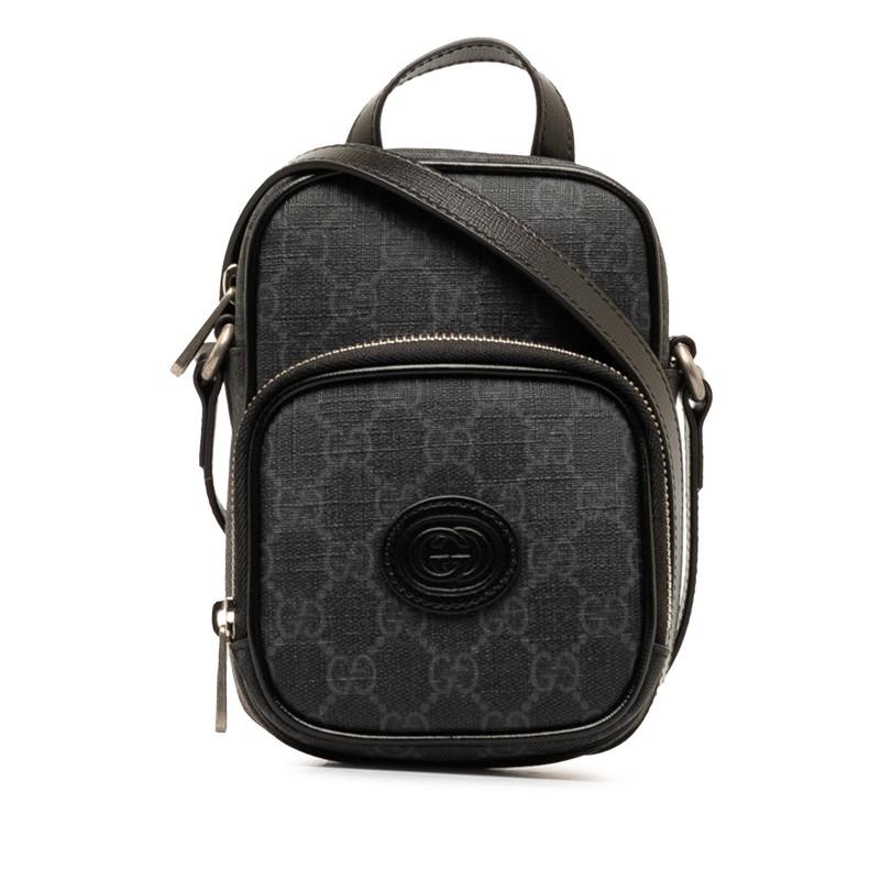 GUCCI グッチ GGスプリーム インターロッキングG 斜め掛け ミニ GUCCI グッチ GGスプリーム インターロッキングG 斜め掛け ミニ