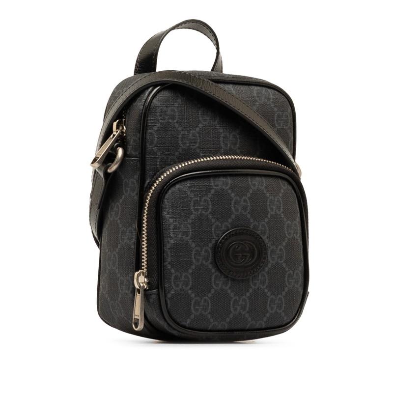 GUCCI グッチ GGスプリーム インターロッキングG 斜め掛け ミニ GUCCI グッチ GGスプリーム インターロッキングG 斜め掛け ミニ