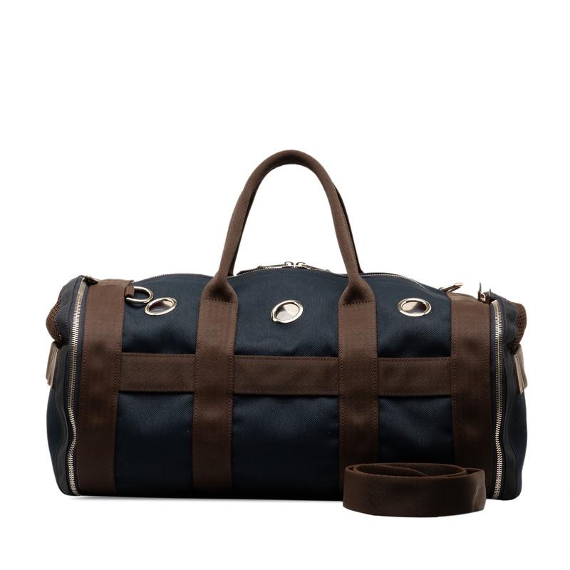 HERMES エルメス 犬用 ペットキャリーバッグ ネイビー ブラウン HERMES エルメス 犬用 ペットキャリーバッグ ネイビー ブラウン